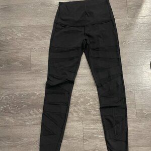 Lululemon High Times Crop Tech Mesh Black Size 8